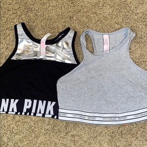 VS/PINK high neck bralettes